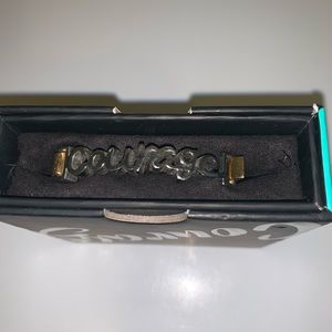 Courage Rustic Cuff Bracelet